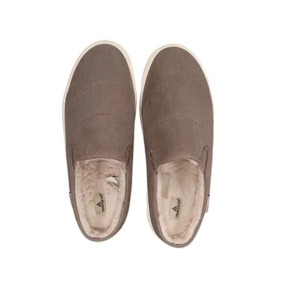 Staheekum Shoes Womens 8 Slip On Mule Sneakers Casual Lifestyle Taupe Faux Fur - Picture 12 of 12